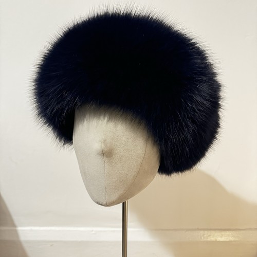 Stunning navy fox - navy, fur
