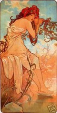 Summer Alphonse Mucha Poster |