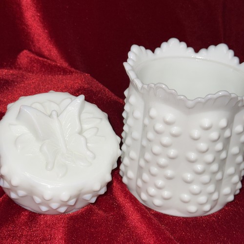 Vintage fenton 1970s milk - 6”,