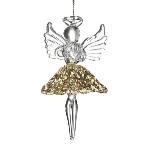 Hanging glass angel with - hanging,
