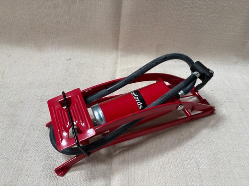 Halfords red foot pump good - halfords,