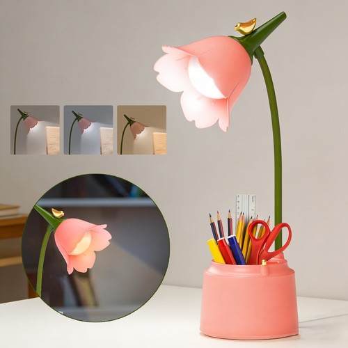 Led flower desk lamp cordless - desk,