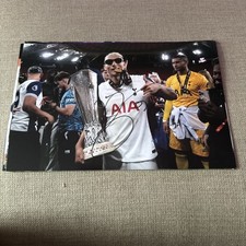 TOTTENHAM HOTSPUR SPURS EUROPA CUP RICHARLISON FOOTBALL 12x8 HAND SIGNED PHOTO