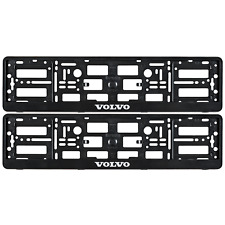 2 x BLACK NUMBER PLATE