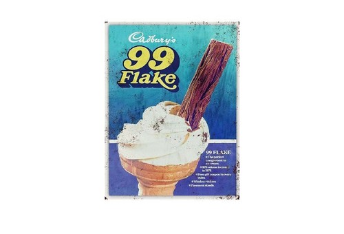 Cadburys flake retro - cadburys, metal