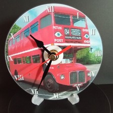 London bus gift red routemaster classic dvd clock - Free P&P