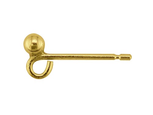 9ct yellow gold - gold, earring
