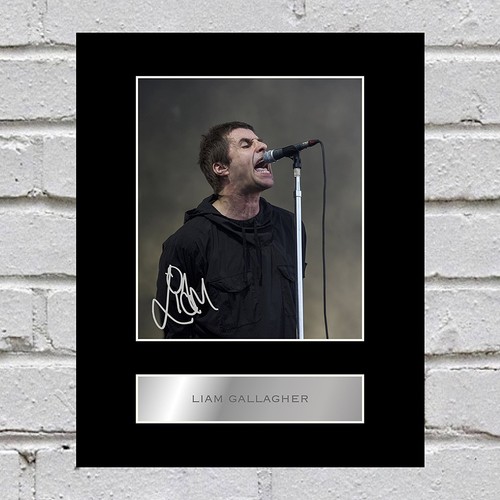 Liam gallagher signed - signed, mounted