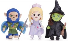 NEW OFFICIAL WICKED PLUSH DOLLS 12" ELPHABA GLIND CHISTERY SOFT TOYS