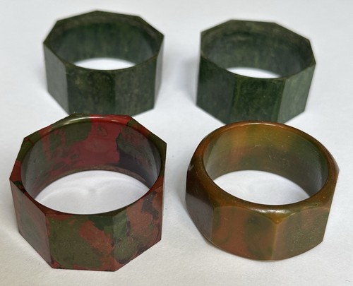 Napkin rings vintage - rings:, faceted