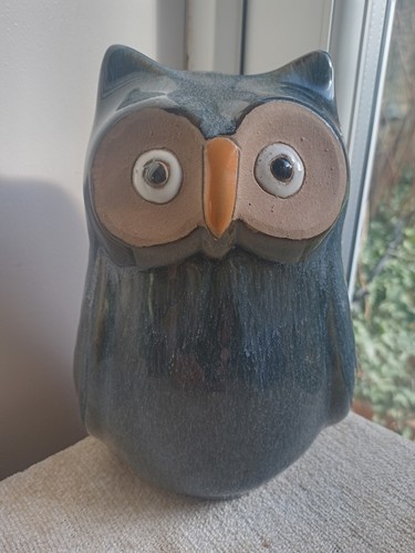 Owl figure pottery earthenware - owl,