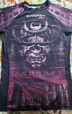 SMMASH Samuri Short Sleeve BJJ Rashguard Large Bjj MMA