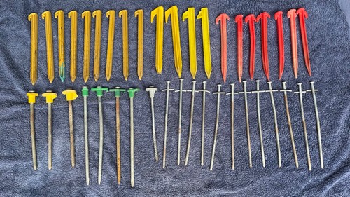 Heavy duty tent pegs - x,