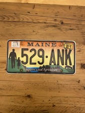 Vintage Maine - Support Local Agriculture - US Car License Plate 529-ANK