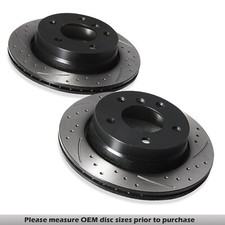 REAR DRILLED GROOVED 276MM