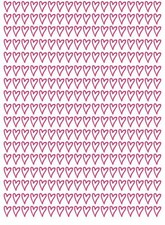 Small Heart Shaped Vinyl Wall Stickers, Decals, Craft Cardmaking Scrapbooking