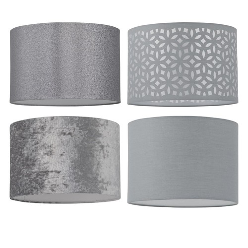 Grey cotton velvet glitter - cotton,