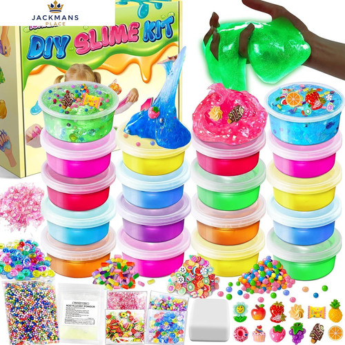 Cups diy slime kit making - 18,