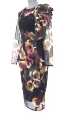 Coast Floral Print Mesh Midi