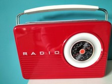 Waitrose Red Radio  Biscuit  Tin -(Empty)