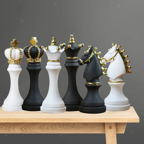 Chess pieces statue - chess, with