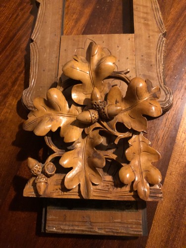 Antique black forest carved - black,