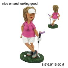 Novelty Golfer Ornament Figurine Statue Prize Comical Golfing Gift For Golfer