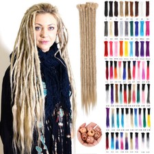 20" 24" Dreadlocks Extensions Single Ended Dreads SE Dreads Reggae Hair Braids