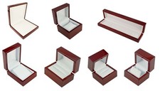 Luxury Rosewood Wooden Display Boxes Ring Earring Pendant Bracelet Necklace Box