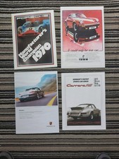 OLD PORSCHE CAR POSTER X 4