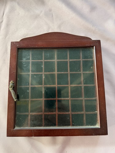 Thimble cabinet wooden brown - thimble,