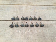 14 Antique Small Round Brass