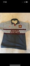 Manchester United Shirt Signed By Eric Cantona Vintage