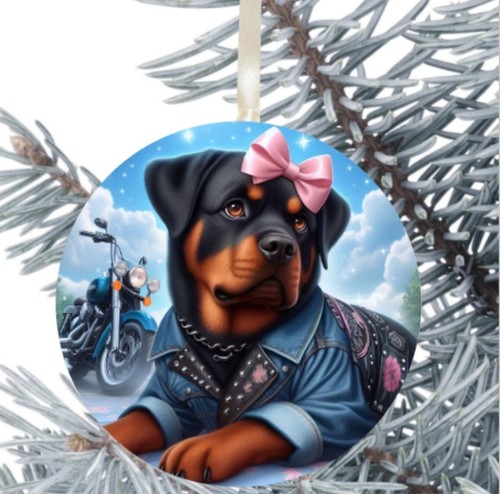 Rottweiler dog hanging - rottweiler, bauble