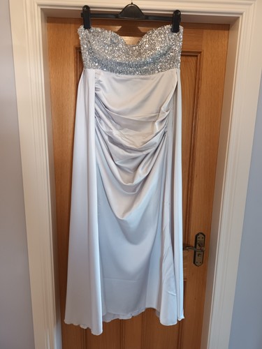 Silver formal dress - silver, with