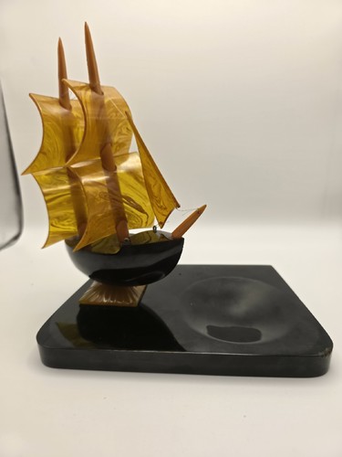 Vintage bakelite sailing boat - bakelite,