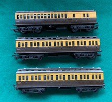 GWR  CLERESTORY COACHES  CHOCOLATE & CREAM SET OF 3