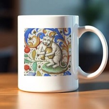 Medieval Cats Mug Gifts For Him Present Office Work Funny Cats For Her Cup