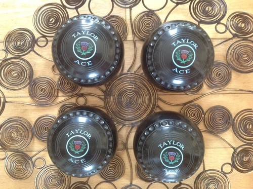 Taylor ace lawn bowls - bowls,, black