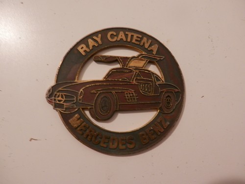 Brass dealers car - dealers, badge
