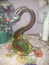Uranium Murano Glass Duck/Swan
