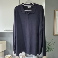 Mens Navy Blue Long Sleeved