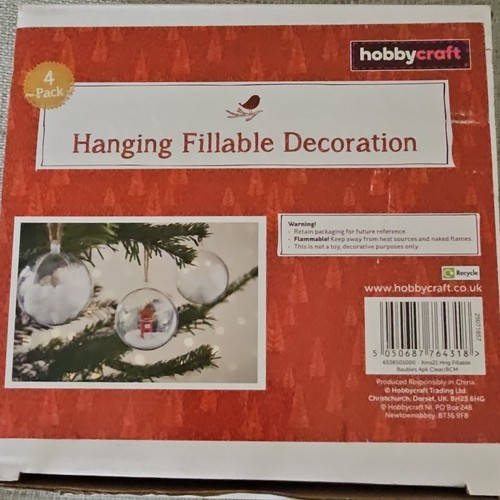 Hobbycraft clear hanging - hobbycraft,