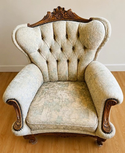 Vintage wingback armchair - armchair, |