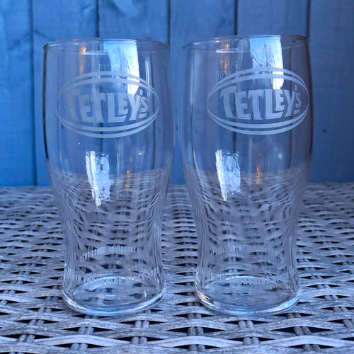 Tetley set 2 glass - of,