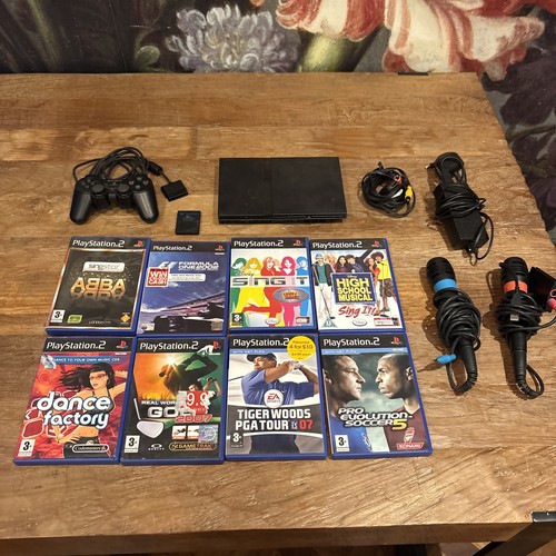 Playstation slim black - playstation, (ps2)