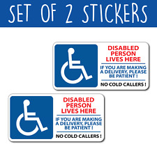 Set Of 2 DISABLED PERSON LIVE