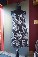 QUIRKY GOTH VAMPIRE WICCA MESH BLACK MULTI COLOR CHINESE DRAGON MINI DRESS XL