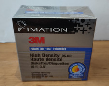 Imation 3M 3.5" High Density Floppy Disks DS/HD 10 Pack IBM Formatted - Sealed