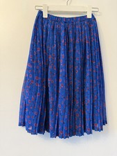 Next Girls Blue Floral Pleated